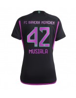 Bayern Munich Jamal Musiala #42 Venkovní Dres pro Dámské 2023-24 Krátký Rukáv